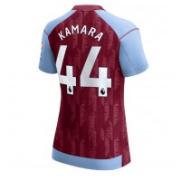 Camiseta Aston Villa Boubacar Kamara #44 Primera Equipación Replica 2023-24 para mujer mangas cortas